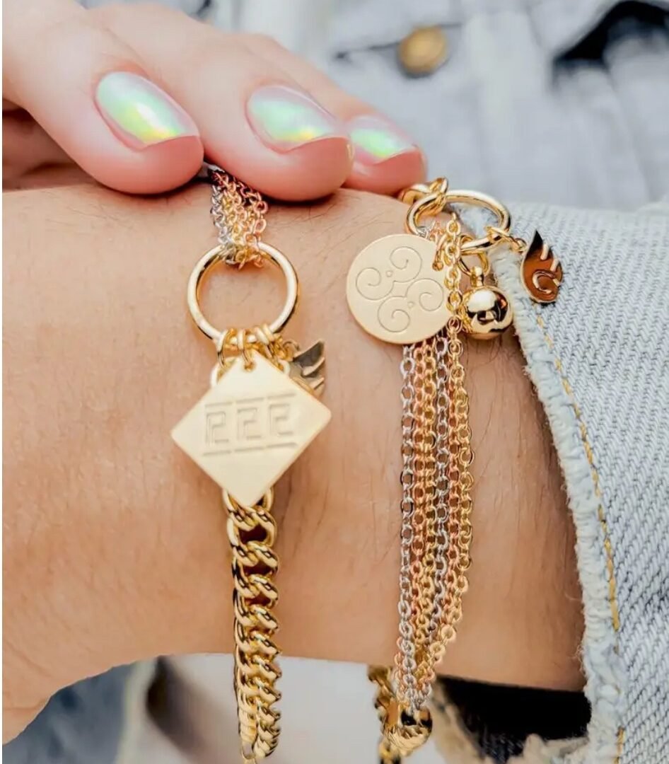 Pulsera Charms Cuadrado